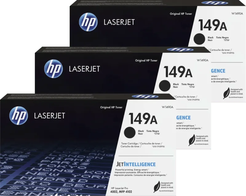 HP 149A LaserJet Toner Zwart (3 stuks) fra HP – produktbillede