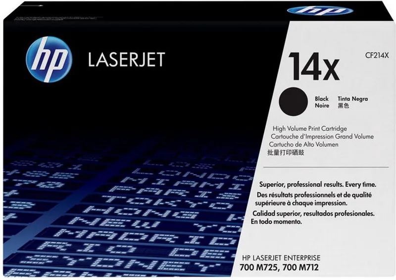 HP 14X (CF214X) toner hoge capaciteit (origineel HP) de HP en Noir – photo produit