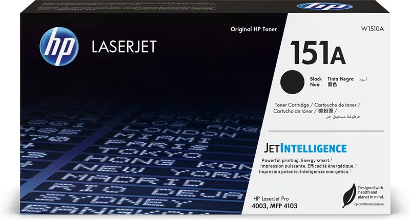 HP 151A Blk LaserJet Toner Cartridge tonercartridge 1 stuk(s) Origineel by HP in Black – product photo