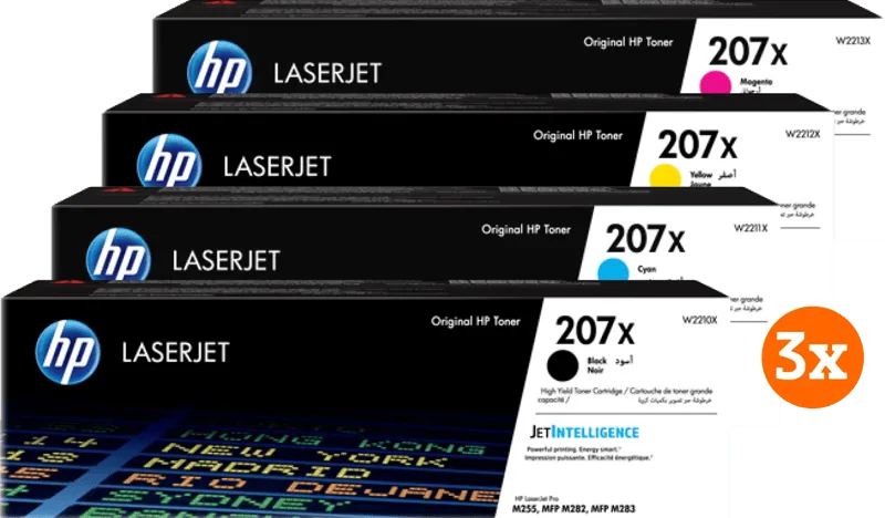 HP 207X Toner Combo Pack (3 stuks) by HP – product photo