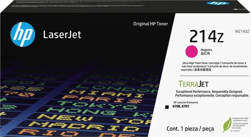 HP 214Z originele ultra high-capacity LaserJet-tonercartridge de HP en Magenta – photo produit