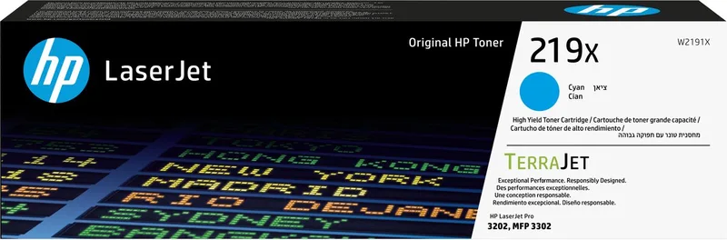 HP 219X - Originele LaserJet Tonercartridge by HP in Cyaan – product photo