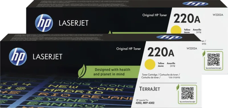 HP 220A LaserJet Toner Geel (2 stuks) by HP – product photo