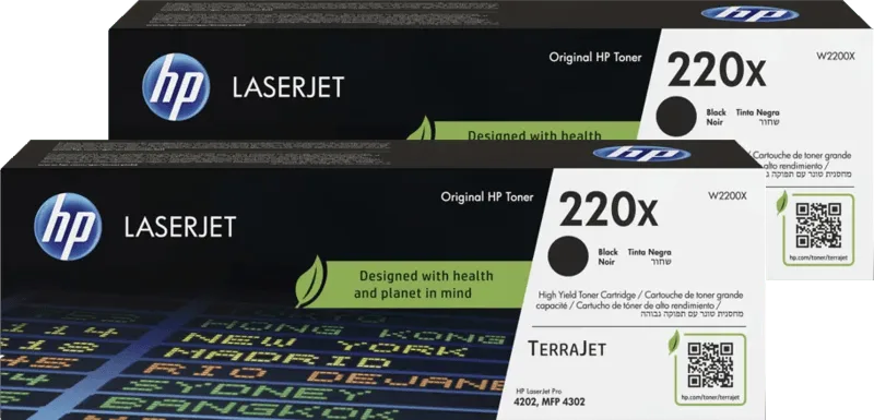 HP 220X LaserJet Toner Zwart (2 stuks) fra HP – produktbillede