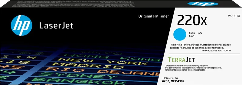 HP 220X - Tonercartridge - Origineel - Hoge Capaciteit - Cyaan de HP en Cyaan – HP 220X – photo produit
