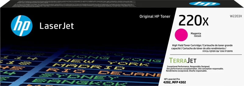 HP 220X - Tonercartridge - Origineel - Hoge Capaciteit - Magenta de HP en Magenta – HP 220X – photo produit
