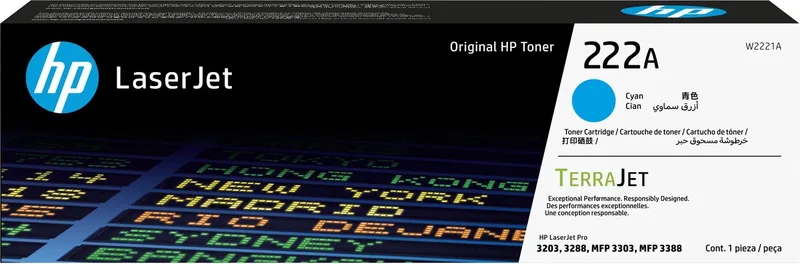 HP 222A originele LaserJet-tonercartridge by HP in Cyaan – product photo