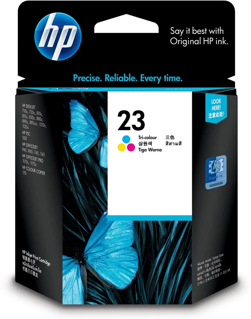 HP 23 - Inktcartridge / Kleur / 30 ml (C1823D) by HP in Cyaan – product photo
