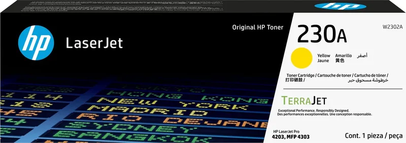 HP 230A Yellow Original LaserJet Toner Cartridge de HP en Jaune – photo produit