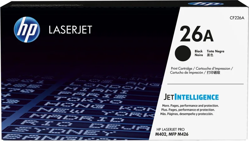 HP 26A - Tonercartridge - Origineel - Standaard Capaciteit - Zwart de HP en Zwart – HP 26A – photo produit