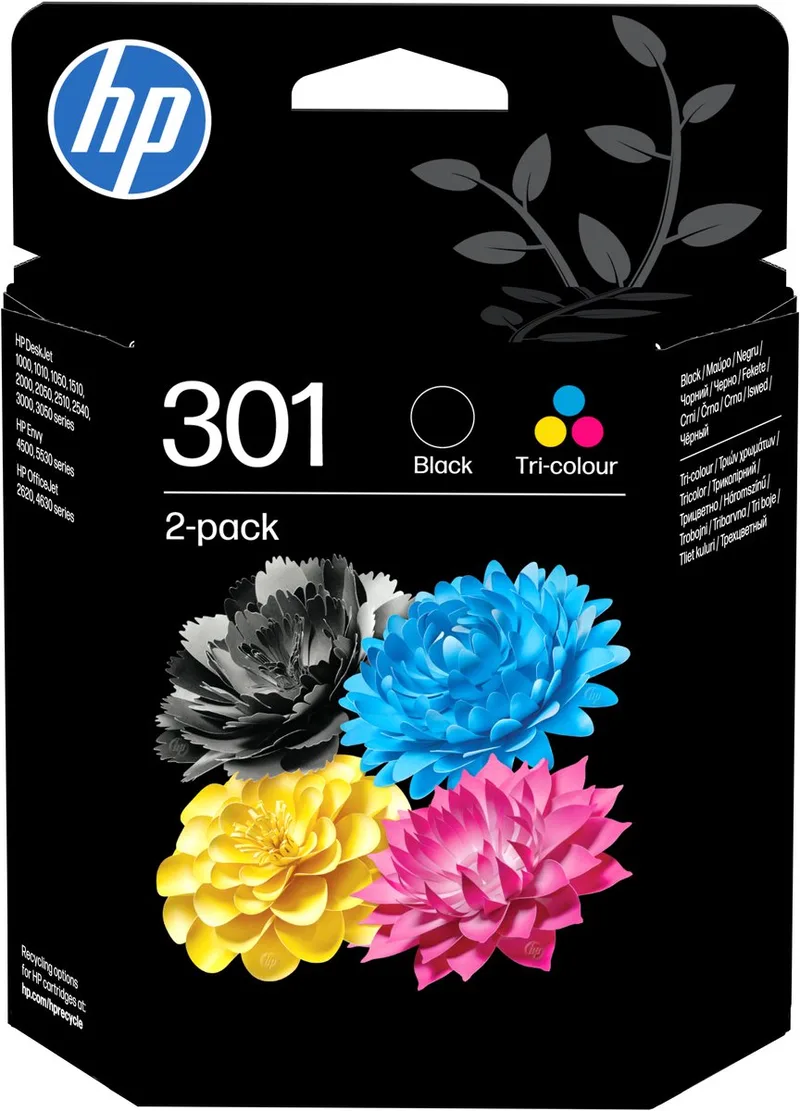 HP 301 - Inktcartridge - Origineel - Standaard capaciteit - Kleur en de HP en Noir – photo produit