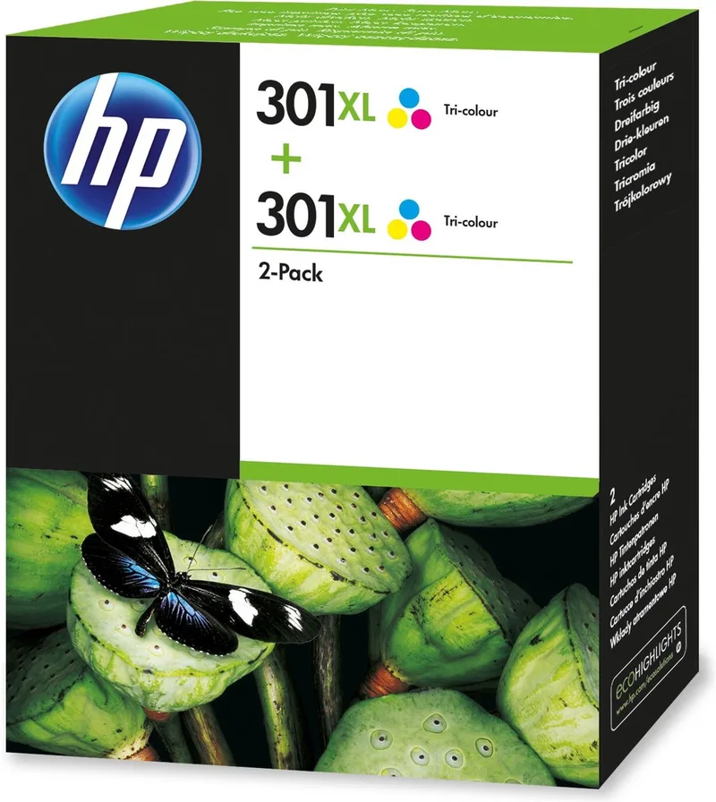 HP 301XL - Inktcartridge / 2 Pack by HP in Kleur – product photo