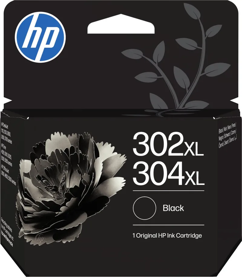HP 302XL/304XL originele zwarte inktcartridge de HP en Noir – photo produit