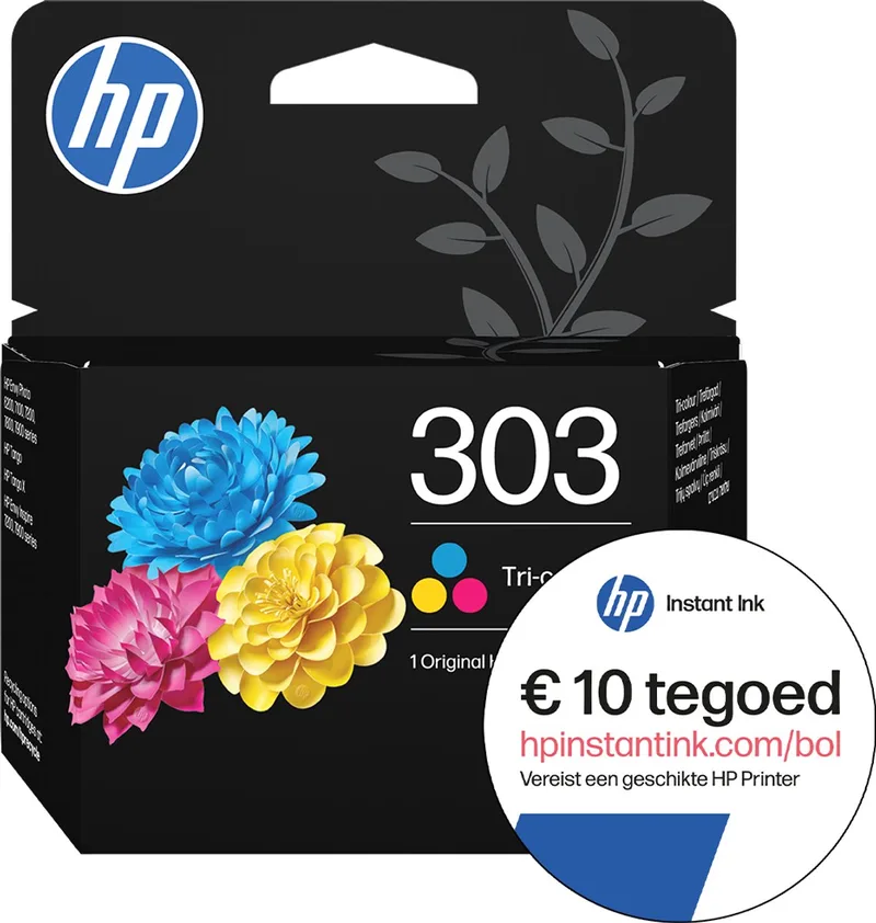 HP 303 - Inktcartridge - Origineel + Instant Ink tegoed de HP en Kleur – photo produit
