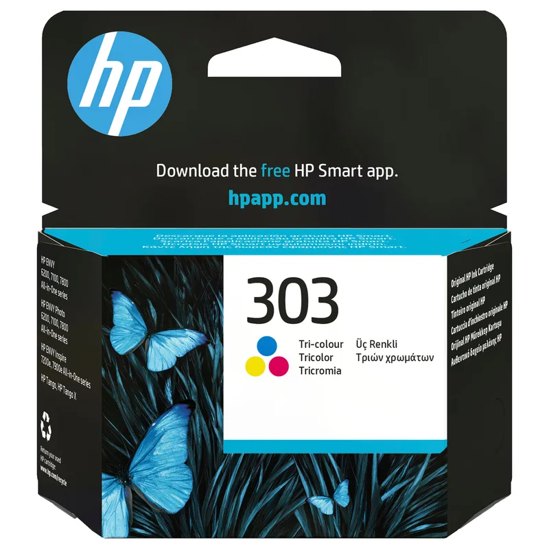HP 303 Tri-color Original ink cartridge by HP – product photo