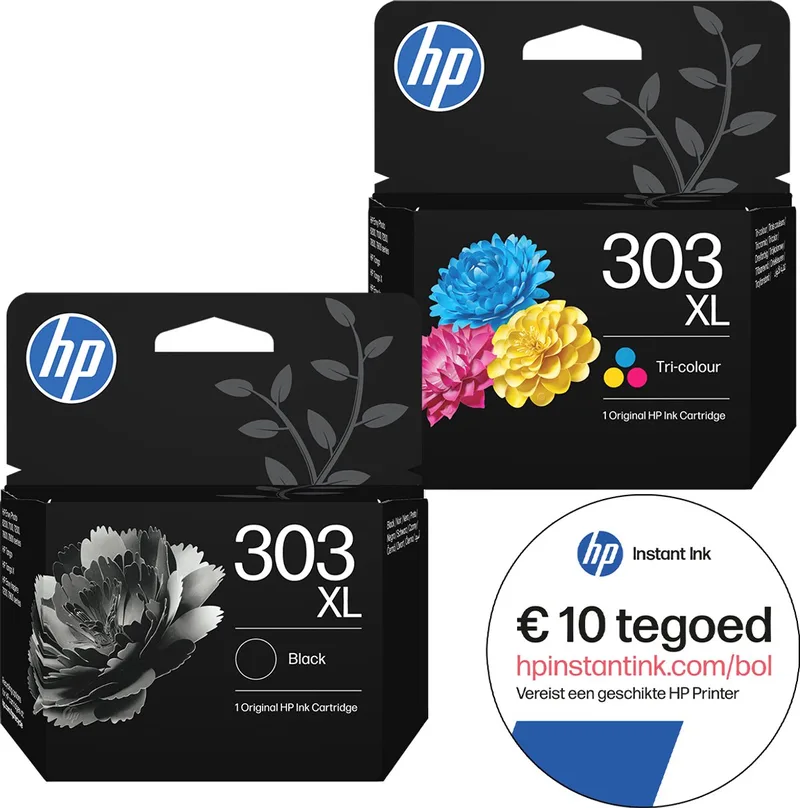 HP 303XL - Inktcartridge - Origineel - Kleur & Instant Ink tegoed de HP en Noir – photo produit