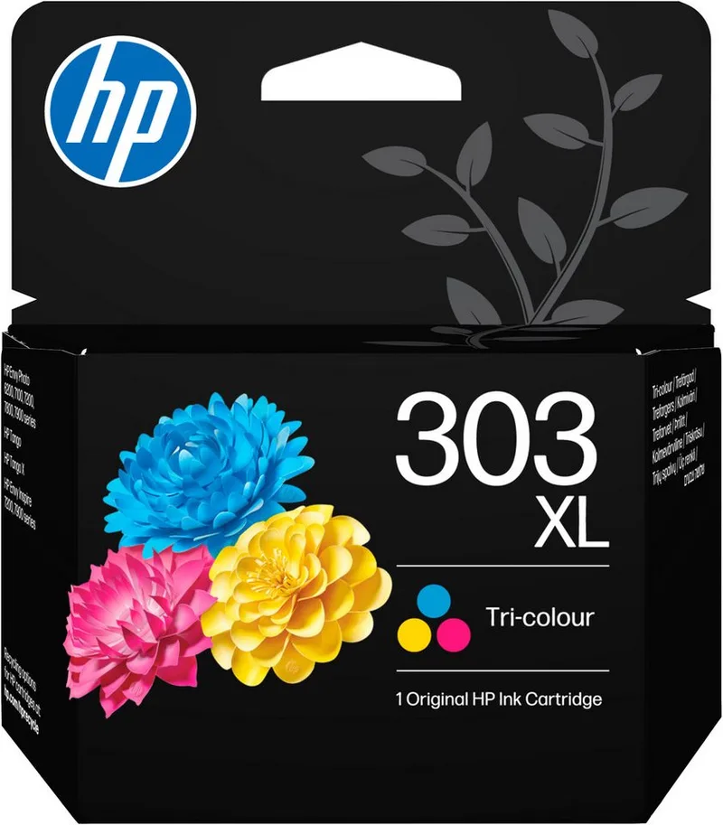 HP 303XL Tri-colour Tintenpatrone by HP in Multicolour, Yellow – product photo