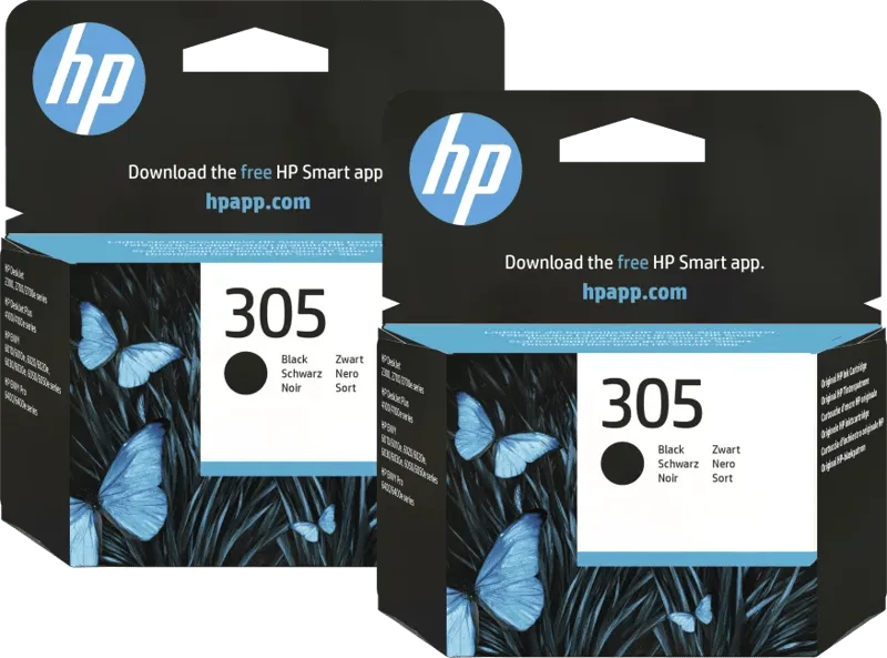 HP 305 Cartridge Zwart (2 stuks) by HP – product photo