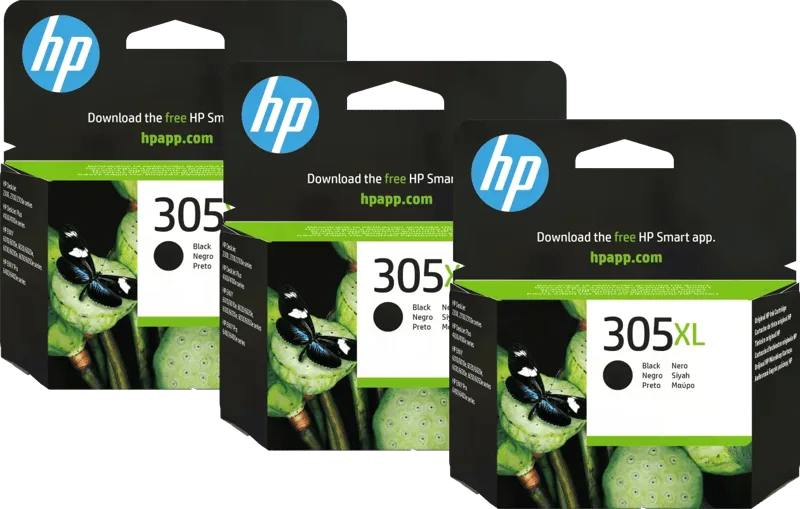 HP 305XL Cartridge Zwart (3 stuks) by HP – product photo