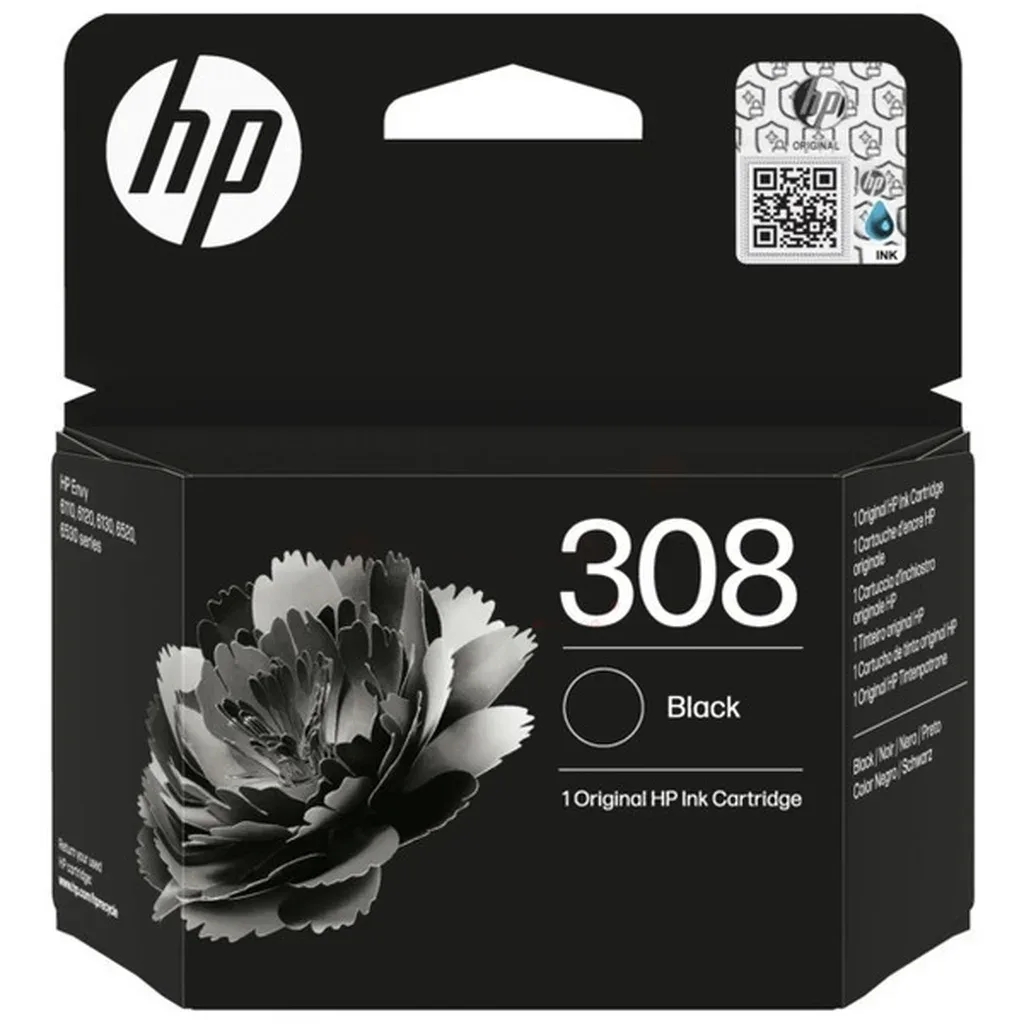 HP 308 Blækpatron sort von HP – Produktfoto