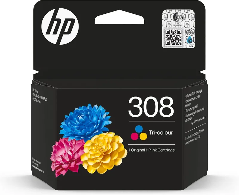 HP 308 Envy Tinte 3color 120 Seiten Tintenpatrone by HP in Black – product photo