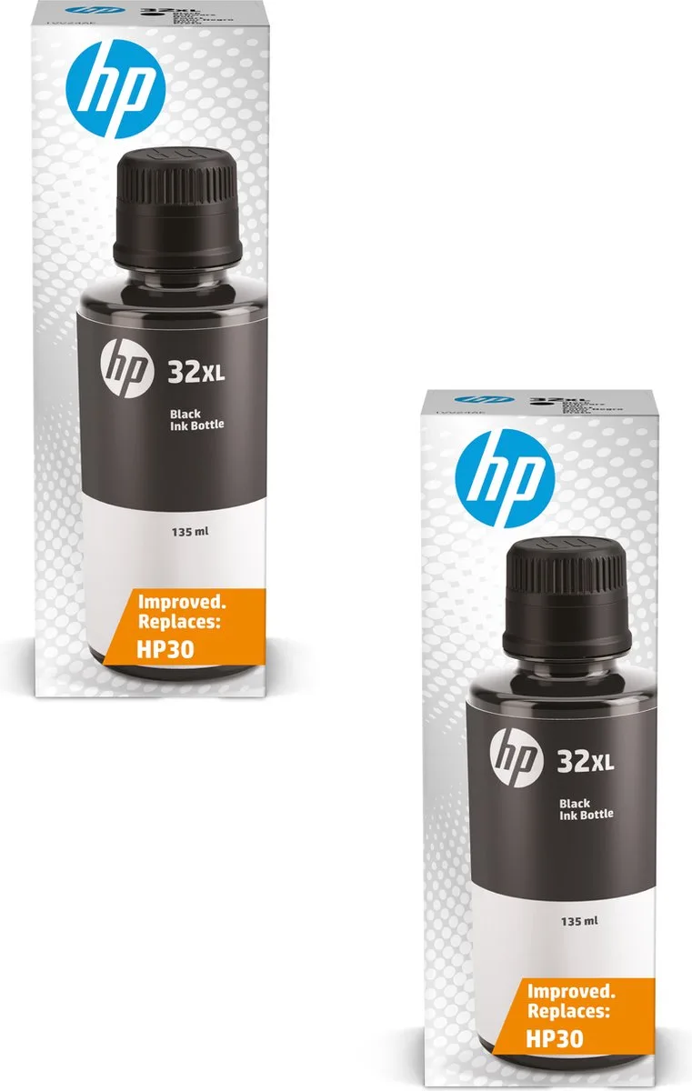 HP 32XL 2x - Inktcartridge fra HP i Sort – produktbillede