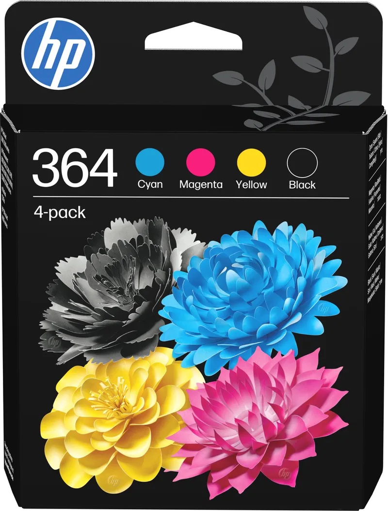 HP 364 - Inktcartridge - Origineel - Kleur de HP en Noir – photo produit