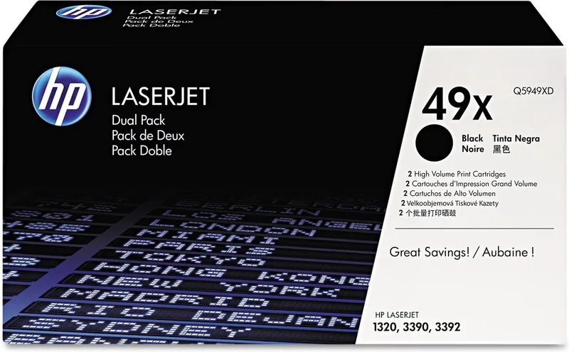 HP 49X tonercartridge 2 stuk(s) Origineel de HP en Noir – photo produit