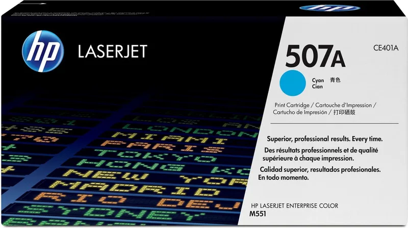 HP 507A - Tonercartridge de HP en Cyaan – photo produit