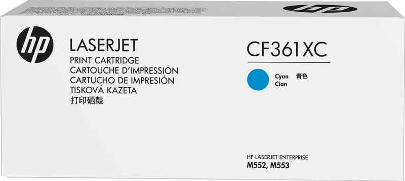 HP 508XC Contract Toner cartridge 9.5000 paginas hoge capaciteit by HP in Cyaan – product photo