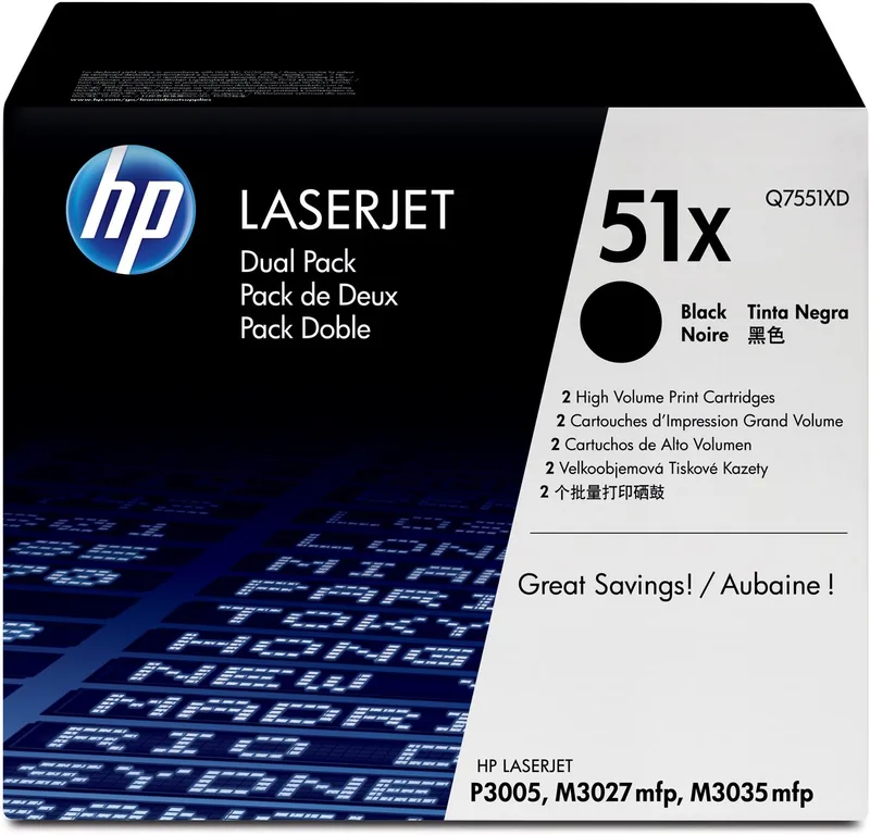 HP 51X - Tonercartridge de HP en Noir – photo produit