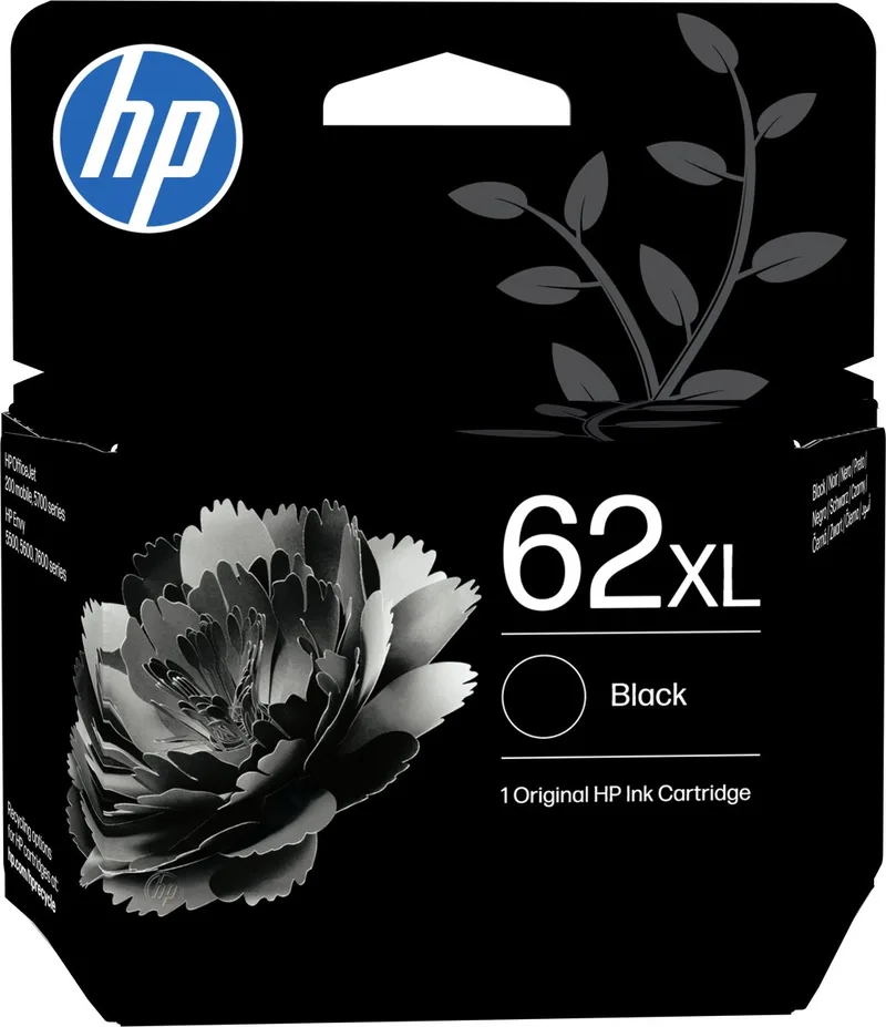 HP 62 - Inktcartridge - Origineel von HP in Schwarz – Produktfoto