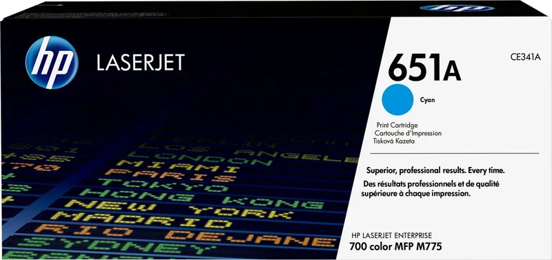 HP 651A originele toner cartridge standard capacity 16.000 paginas 1-pack by HP in Cyaan – product photo