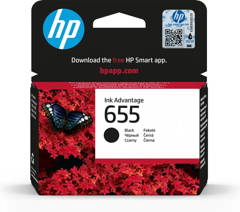 HP 655 Zwart inktcartridge by HP in Black – product photo