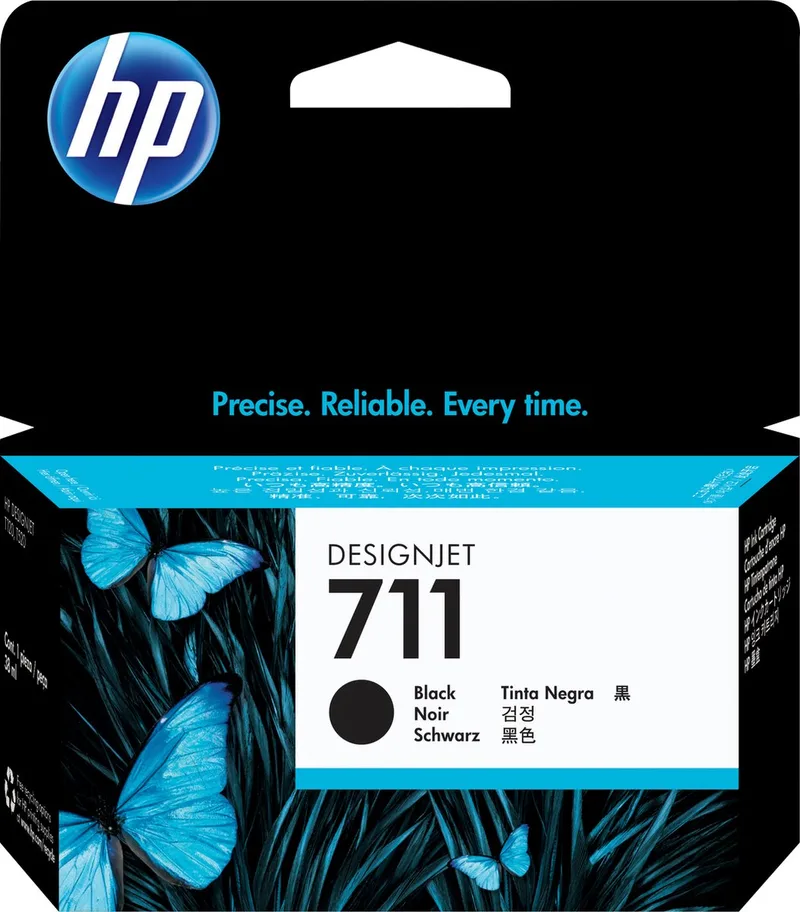HP 711 - Inktcartridge - Zwart by HP in Yellow – product photo