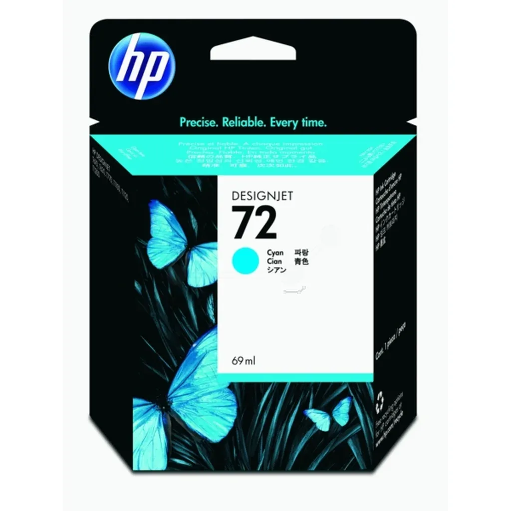 HP 72 Blækpatron cyan, 69 ml by HP – product photo