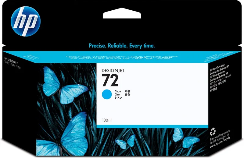 HP 72 - Inktcartridge / (C9371A) by HP in Cyaan – product photo