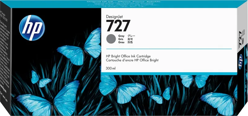 HP 727 300-ml Inkt Cartridge by HP in Grey – product photo