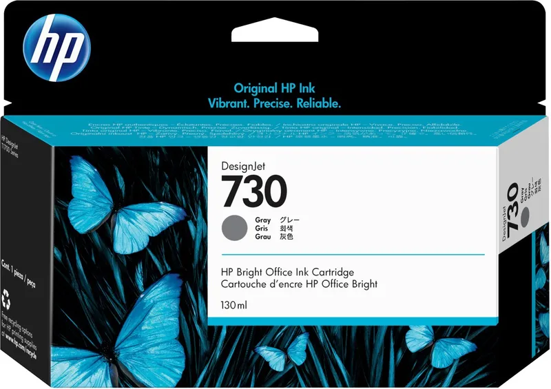 HP 730 Inktcartridge by HP in Grey – product photo
