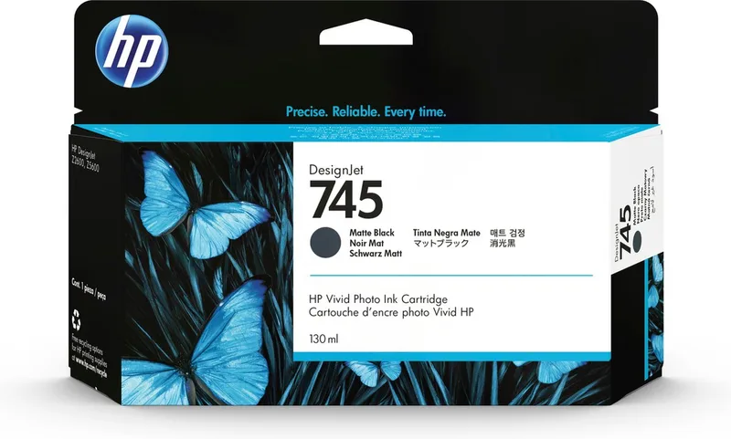 HP 745 - Inktcartridge / (F9J99A) by HP in Mat zwart – product photo
