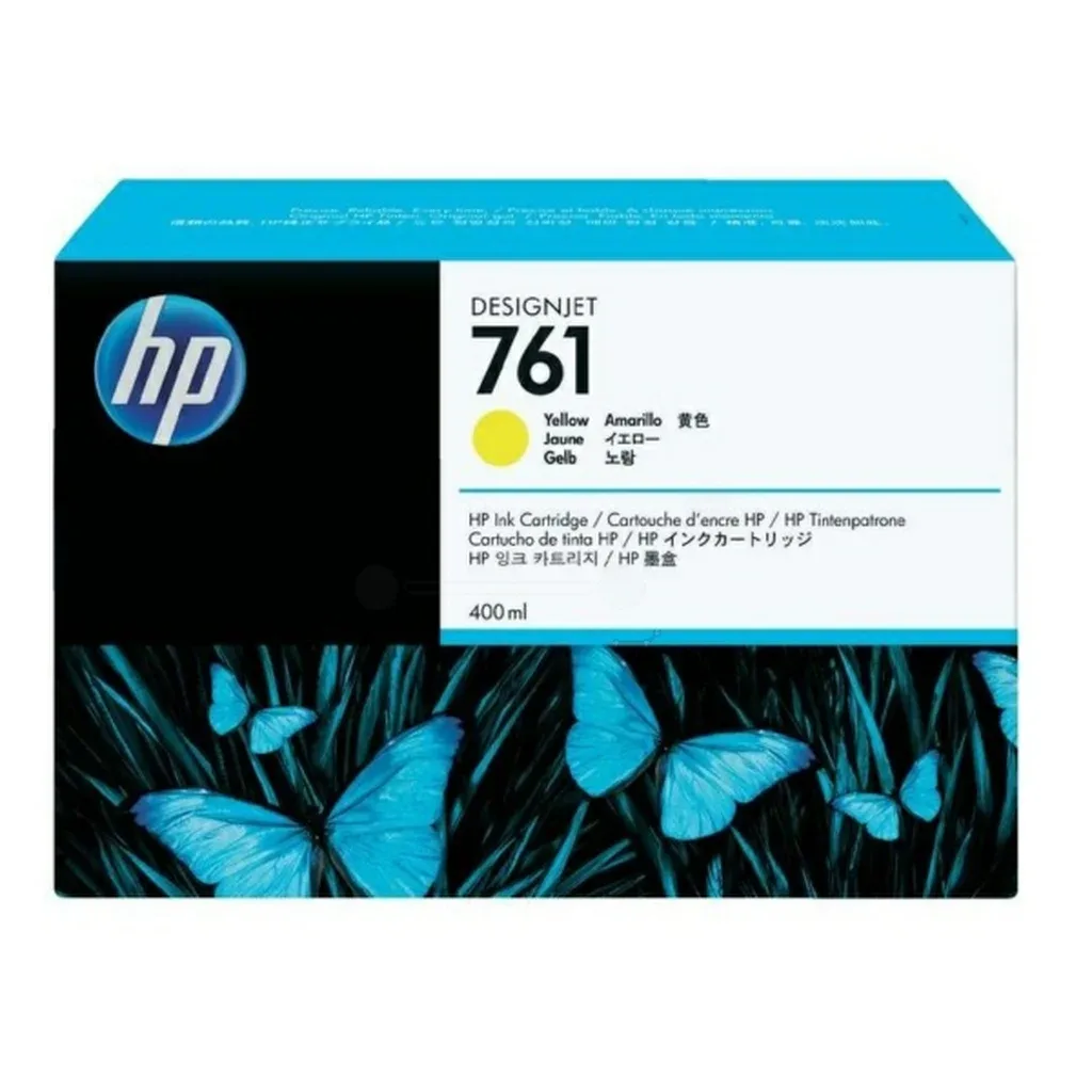 HP 761 Blækpatron gul, 400 ml fra HP – produktbillede
