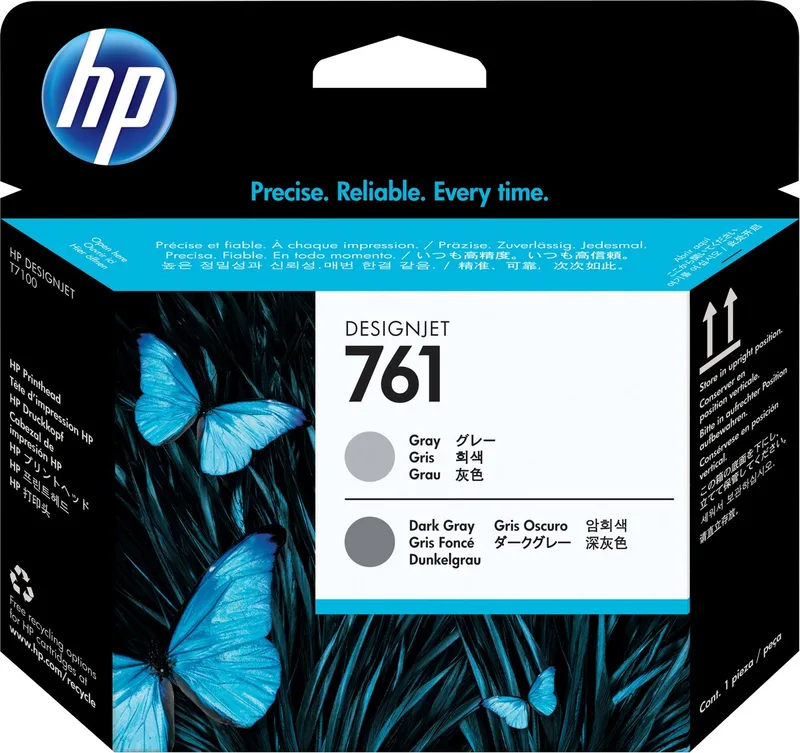 HP 761 - Inktcartridge / Donkergrijs (CH647A) by HP in Grey – product photo