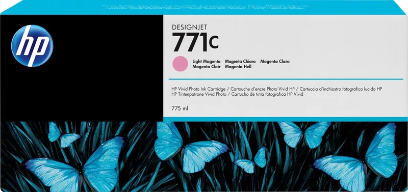 HP 771 - Inktcartridge / Licht / 775 ml de HP en Magenta – photo produit