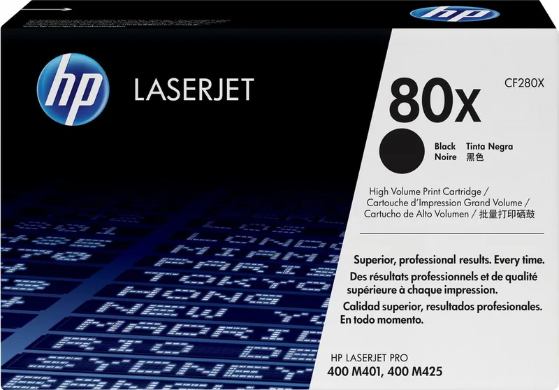 HP 80X - Tonercartridge / Hoge Capaciteit de HP en Noir – photo produit