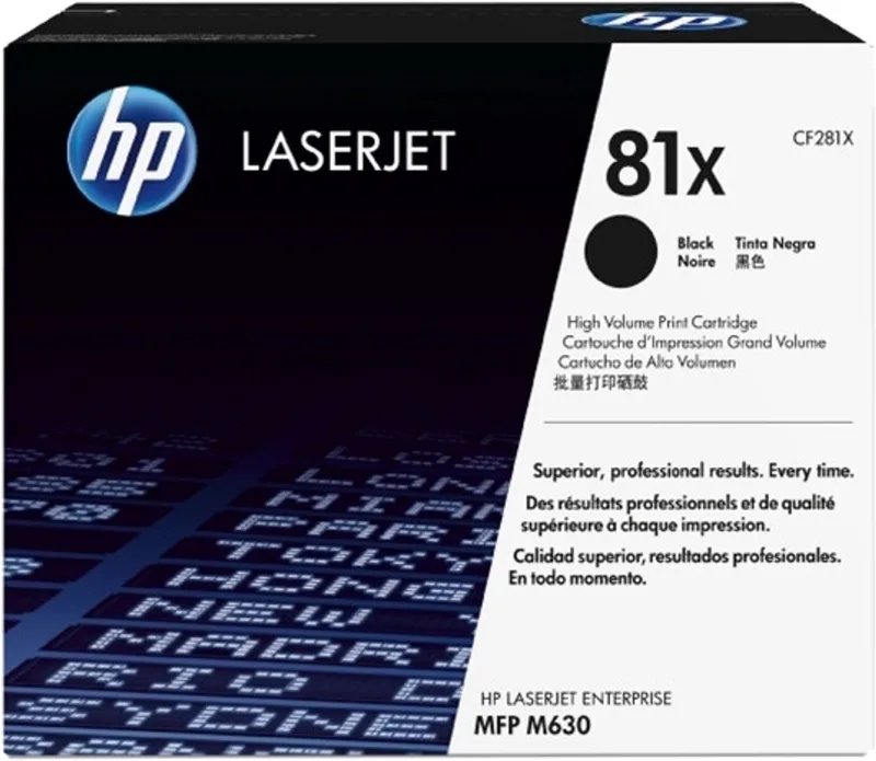 HP 81X CF281JC Black Contract Original LaserJet Toner Cartridge de HP en Noir – photo produit