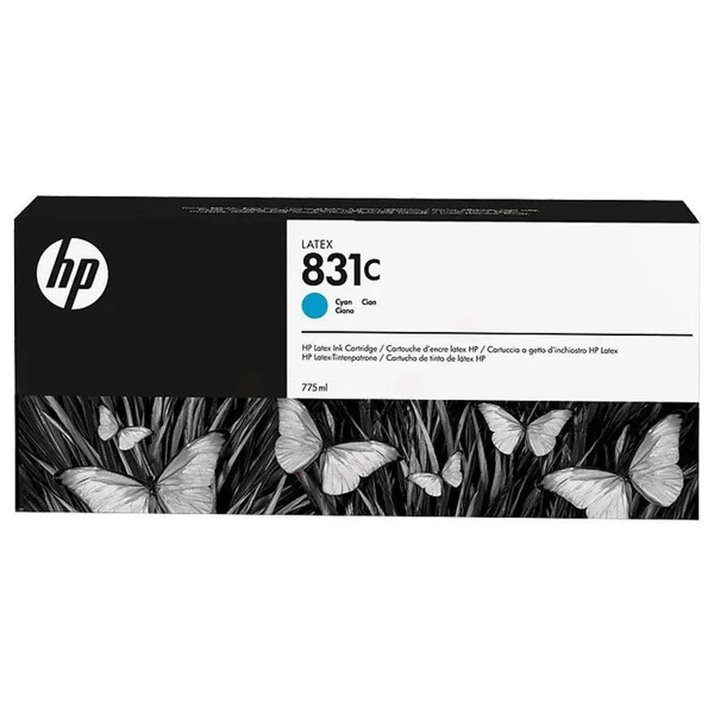 HP 831C Blækpatron cyan, 775 ml von HP – Produktfoto