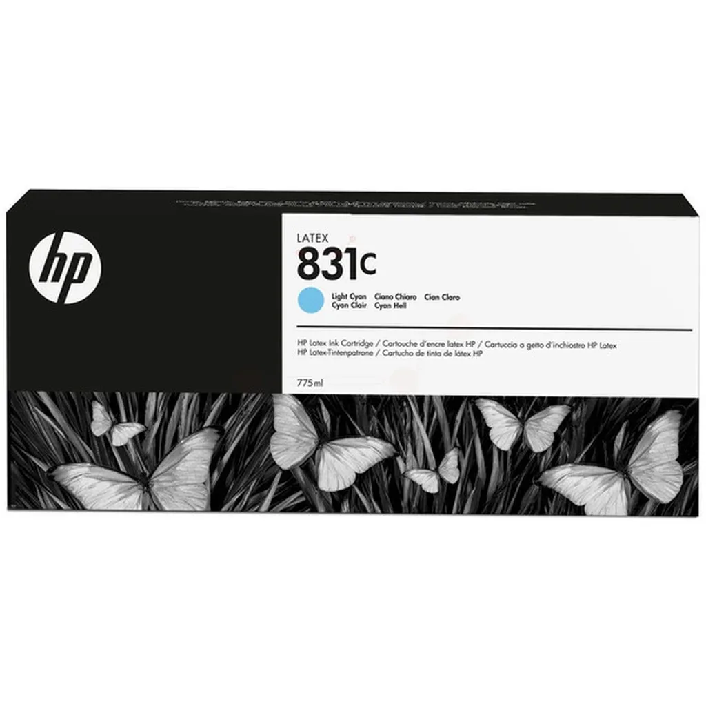 HP 831C Blækpatron lys cyan, 775 ml fra HP – produktbillede