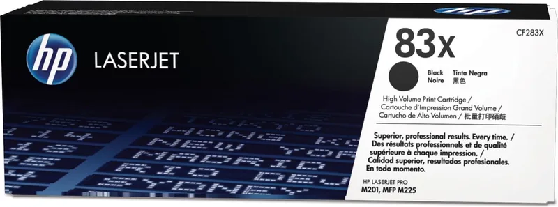 HP 83X originele toner cartridge high capacity 2.200 pagina s 1-pack de HP en Noir – photo produit