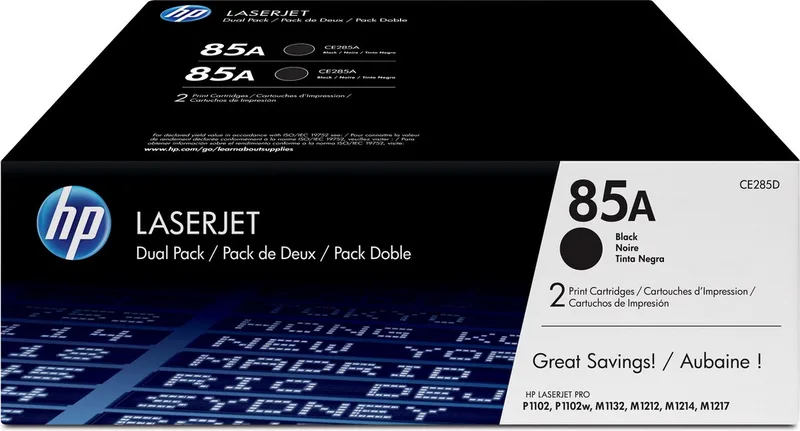 HP 85A - Tonercartridge / 2 Pack by HP in Black – product photo