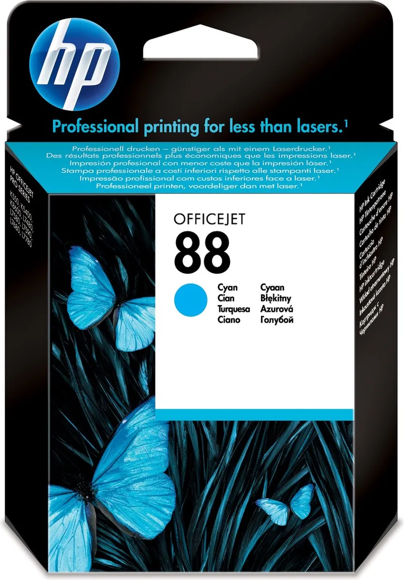 HP 88 inktcartridge 1 stuk(s) Origineel Normaal rendement by HP in Cyaan – product photo